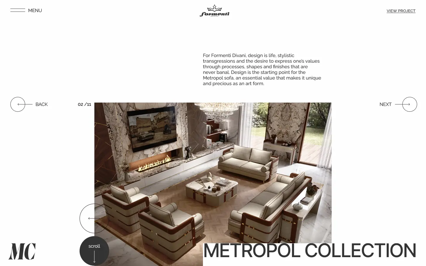 Formenti branding and website design