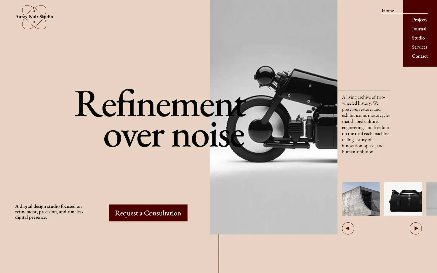 Premium website design project